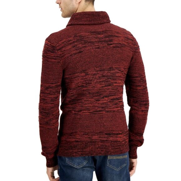 Sun + Stone Shawl Collar Sweater Color Red, Large, 100% Cotton - Picture 9 of 9